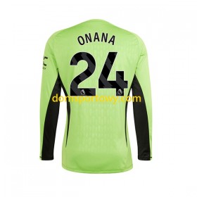 Koszulka Manchester United Andre Onana 24 Bramkarska Domowe Koszulki Piłkarskie 2023-2024 Długi Rękaw